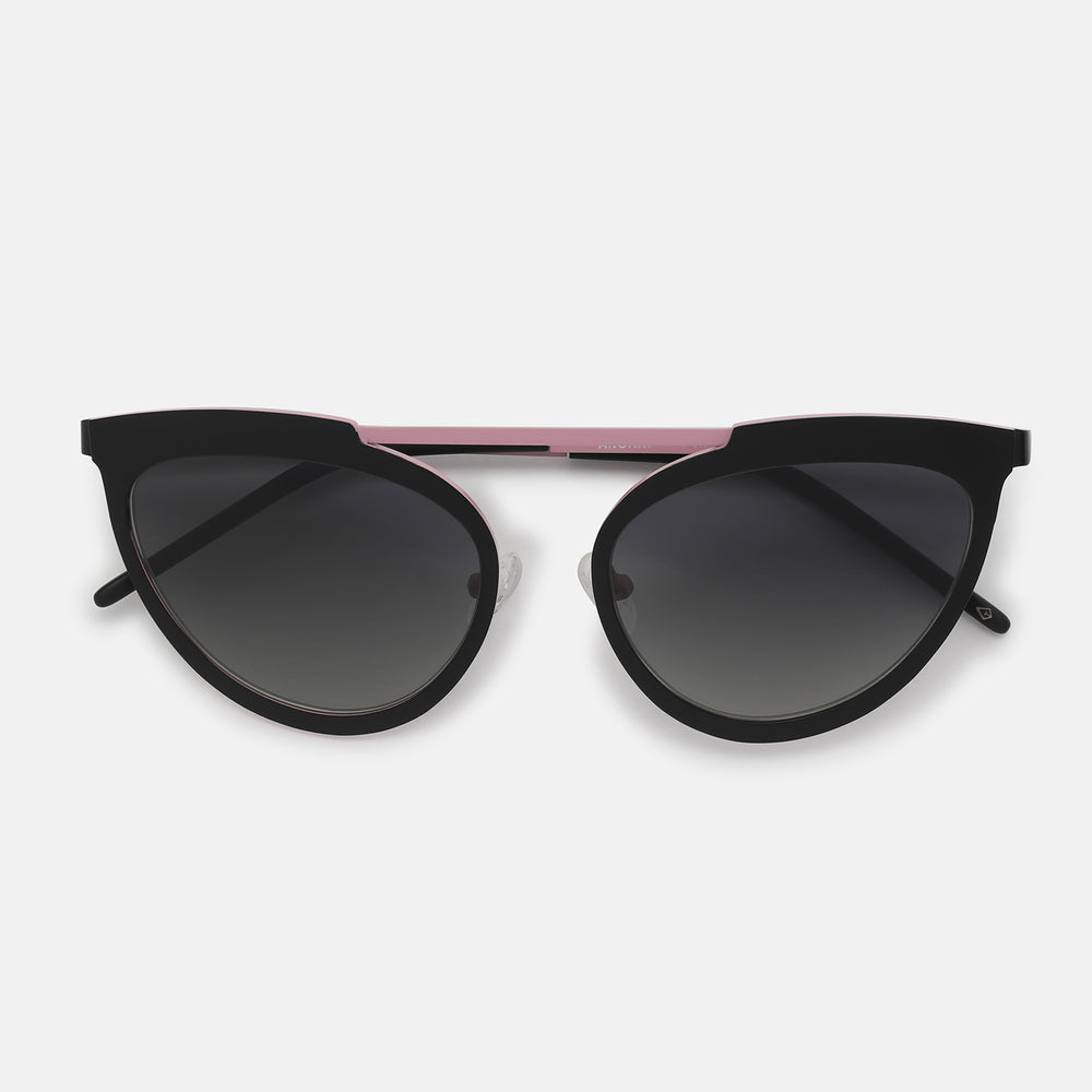 Matte Black + Pink power Bar / Smoke Gradient lens