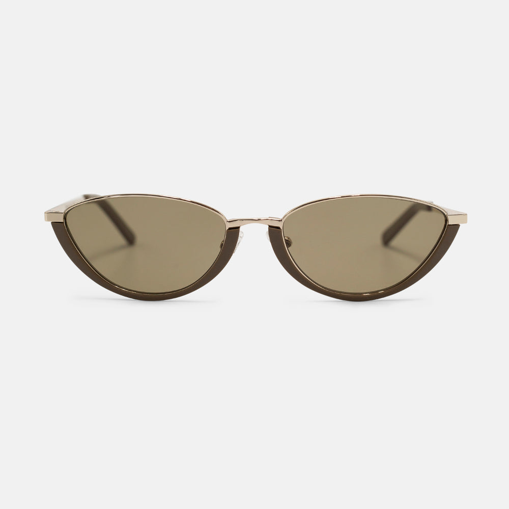 Gold and Matte Green / Brown Polarised Lens