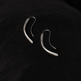 Fang Drop Earrings / Sterling Silver