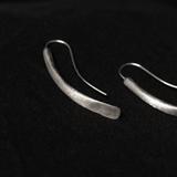 Fang Drop Earrings / Sterling Silver