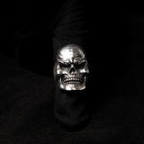 Smiling Skull Ring / Sterling Silver
