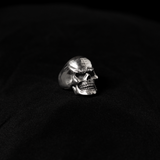 Smiling Skull Ring / Sterling Silver