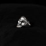 Smiling Skull Ring / Sterling Silver