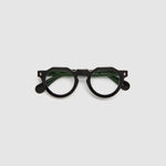 Brutal 2.0 Optical by Tribu Eyewear — Black round optical frame, flat view studio lighting. 