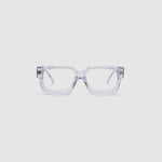 Brutal 3.0 Optical by Tribu Eyewear — Crystal Square optical frame, front view studio lighting. 