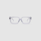 Brutal 3.0 Optical by Tribu Eyewear — Crystal Square optical frame, front view studio lighting. 