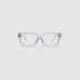 Brutal 3.0 Optical by Tribu Eyewear — Crystal Square optical frame, front view studio lighting. 