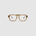 Marley Optical by Tribu Eyewear — Champagne crystal acetate aviator optical frame, front view against a white background. 