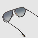 TRIBU Carbon 2.0 black carbon fibre square aviator sunglasses – detailed view