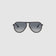TRIBU Carbon 1.0 black carbon fibre square aviator sunglasses – front view