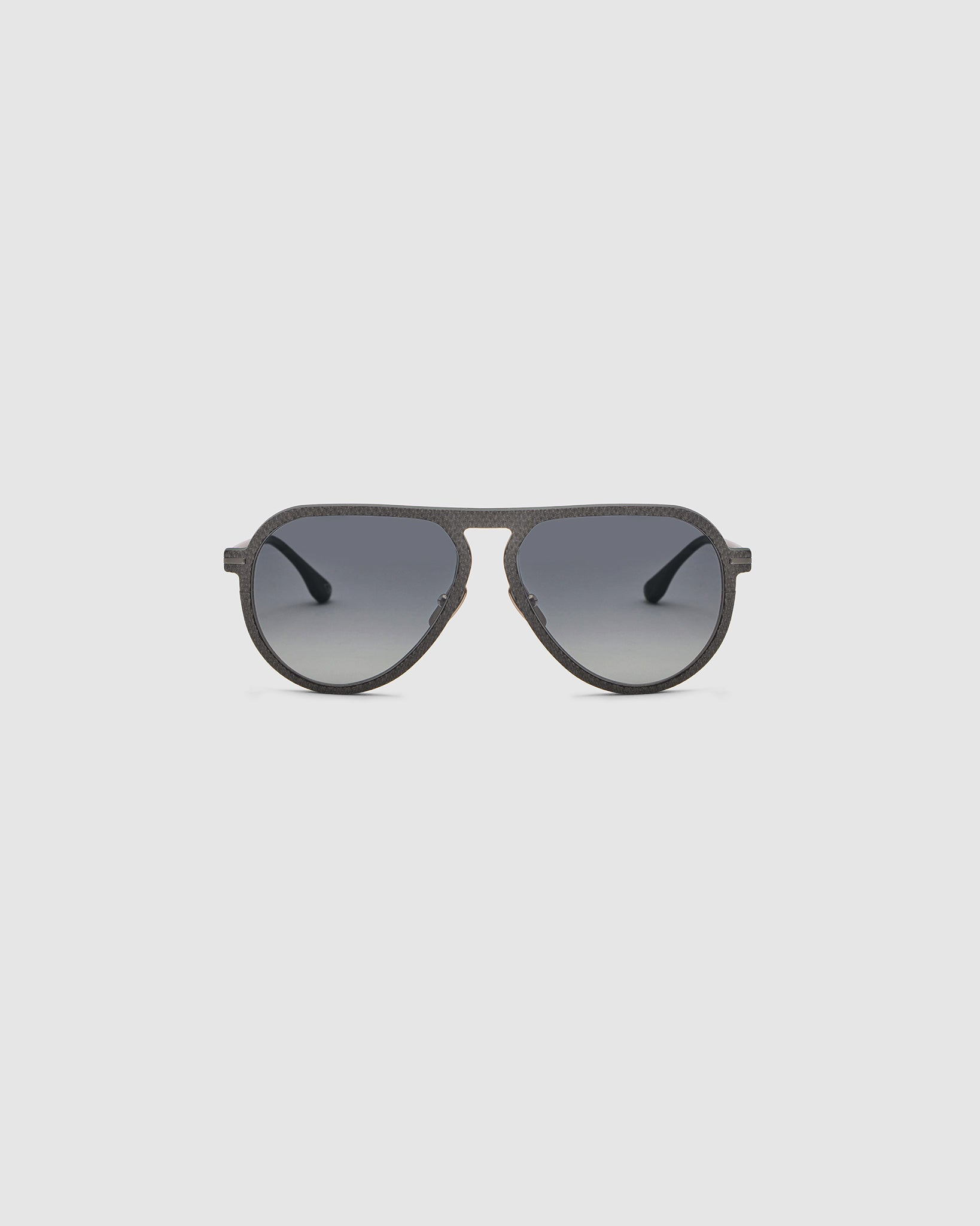 TRIBU Carbon 1.0 gun carbon fibre aviator sunglasses – front view