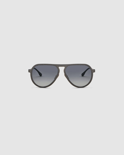 TRIBU Carbon 1.0 gun carbon fibre aviator sunglasses – front view