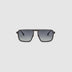 TRIBU Carbon 2.0 black carbon fibre square aviator sunglasses – front view
