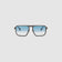TRIBU Carbon 2.0 Gun carbon fibre sunglasses with blue fade lenses, front view.
