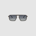 TRIBU Carbon 2.0 gun carbon fibre square aviator sunglasses – front view
