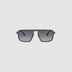 TRIBU Carbon 2.0 gun carbon fibre square aviator sunglasses – front view
