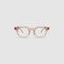 Bowie Optical by Tribu Eyewear — Champagne Crystal optical frame, front view studio lighting. 