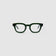 Bowie Optical by Tribu Eyewear — Forest Green optical frame, front view studio lighting. 