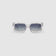 Brutal 3.0 Polarised Sunglasses by Tribu Eyewear — Crystal square acetate frame, front view light grey background.