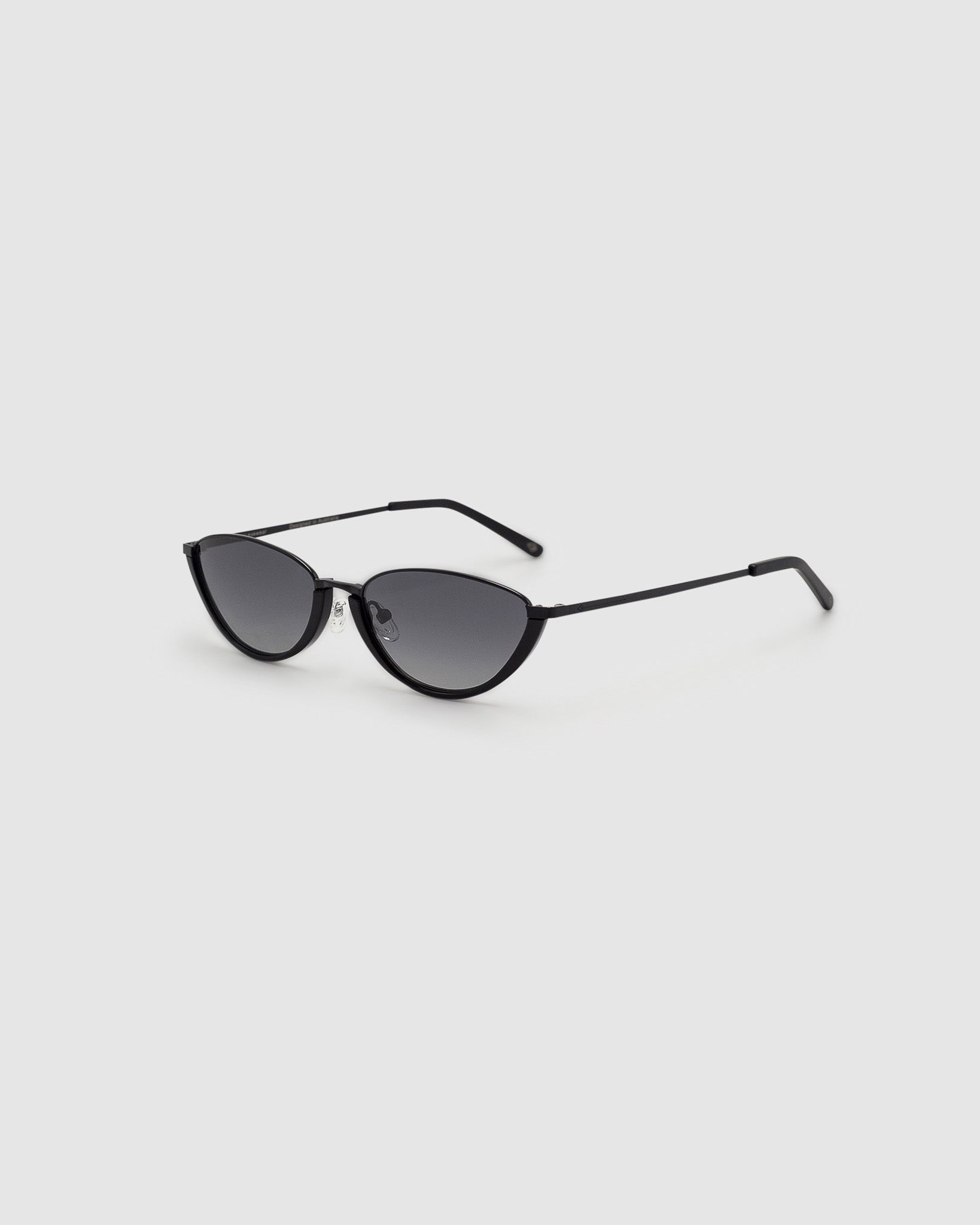 TRIBU Nardi Black cat-eye sunglasses - side view
