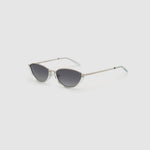 TRIBU Nardi baby blue and silver cat-eye sunglasses – side view