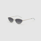 TRIBU Nardi baby blue and silver cat-eye sunglasses – side view