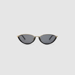 TRIBU Nardi black and gold cat-eye sunglasses – front view