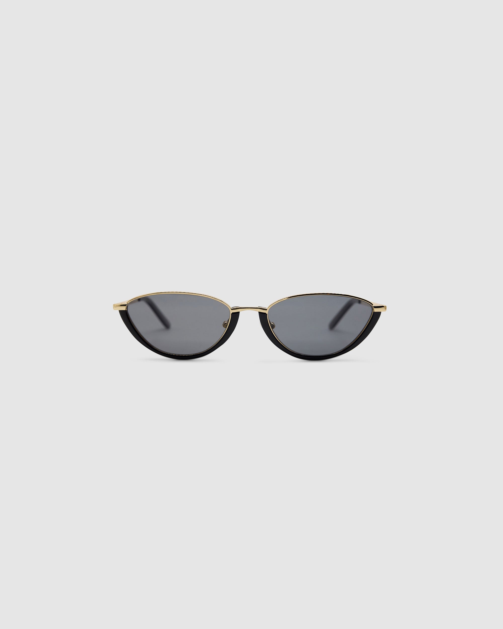 TRIBU Nardi black and gold cat-eye sunglasses – front view