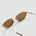 TRIBU Nardi tort and silver cat-eye sunglasses – detailed view
