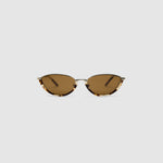 TRIBU Nardi tort and silver cat-eye sunglasses – front view